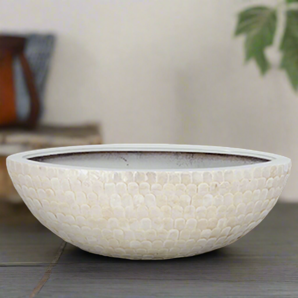 Hilda Capri Shell Boat Shape Planter