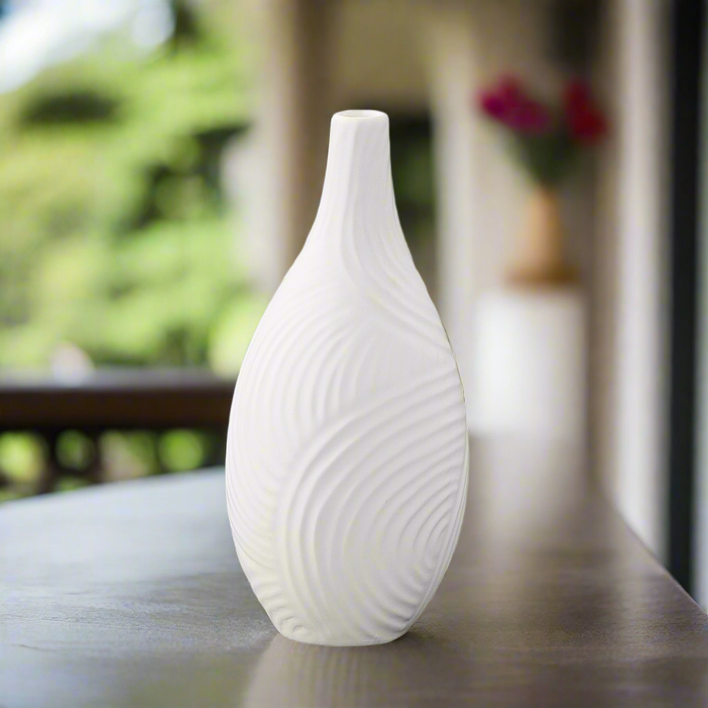 Tayah Ceramic Round Bellied Vase