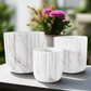 Davina Ceramic Round Planter Set (Set of 3)