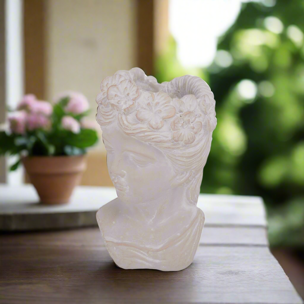 Braelyn Cement Lady Pot