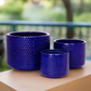 Beyora Blue Ceramic Planter Set (Set of 3)