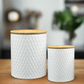 Corina Ceramic Round Canister Set (Set of 2)