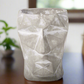 Otis Cement Pixelated Head Planter