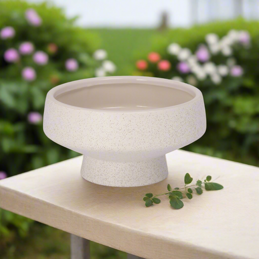 Cora Ceramic Footed Bowl
