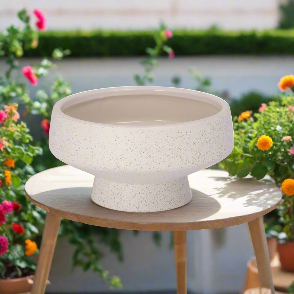 Cora Ceramic Footed Bowl