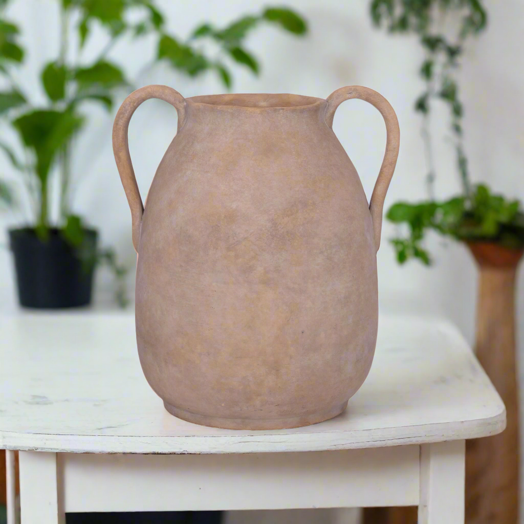 Edie Stoneware Vase with Handle