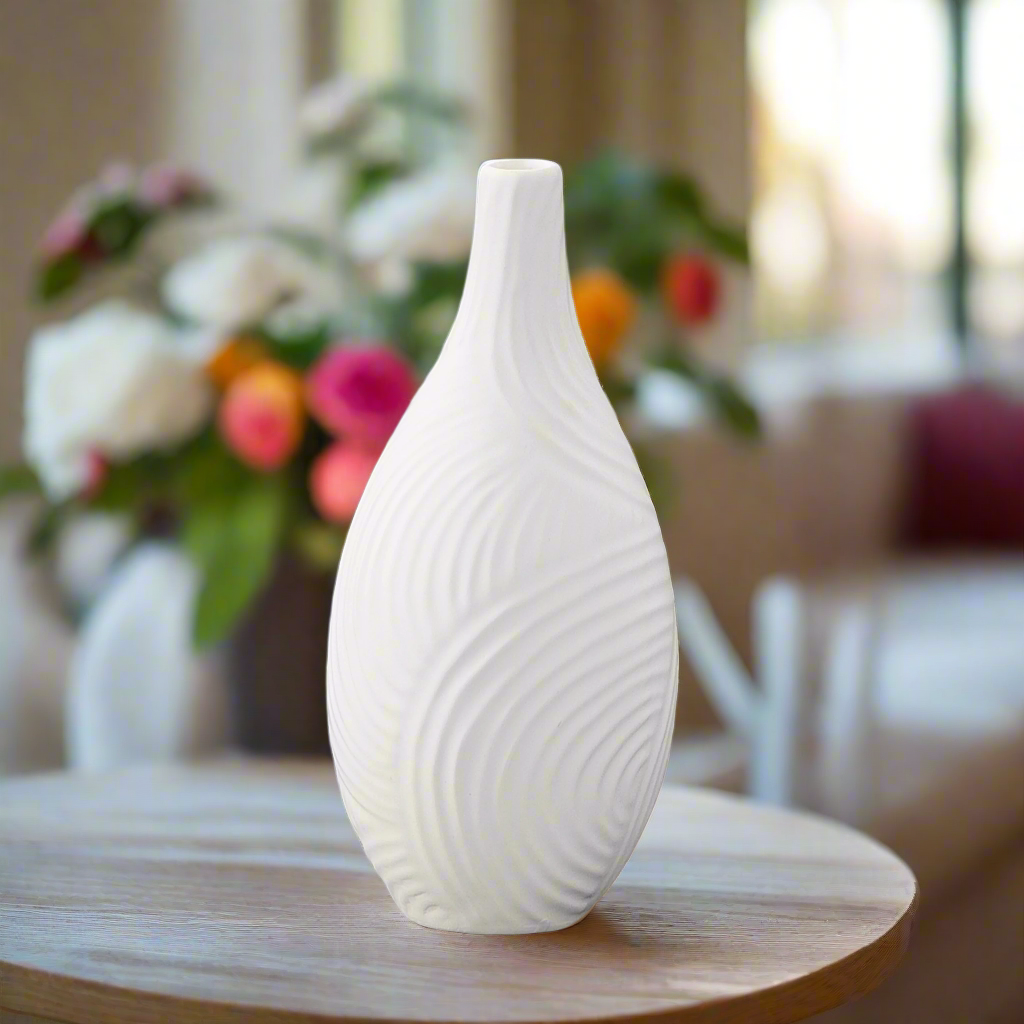 Tayah Ceramic Round Bellied Vase