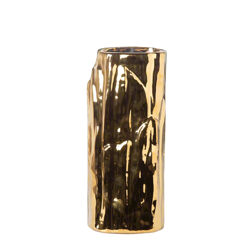 Sabine Ceramic Round Embossed Abstract Vase
