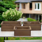 Aelric Wooden Square Planter Set (Set of 3)