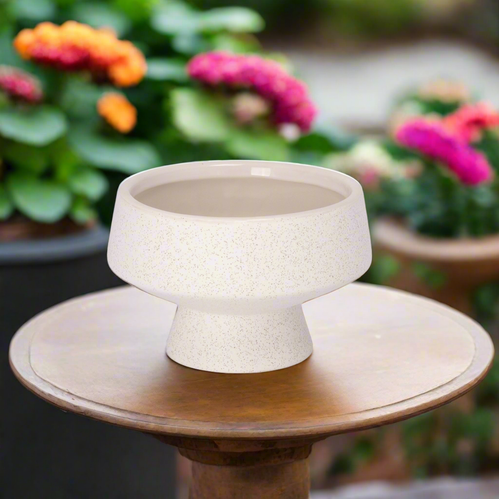 Cora Ceramic Footed Bowl