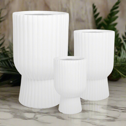 Yannis Fiberclay Planter Set (Set of 3)