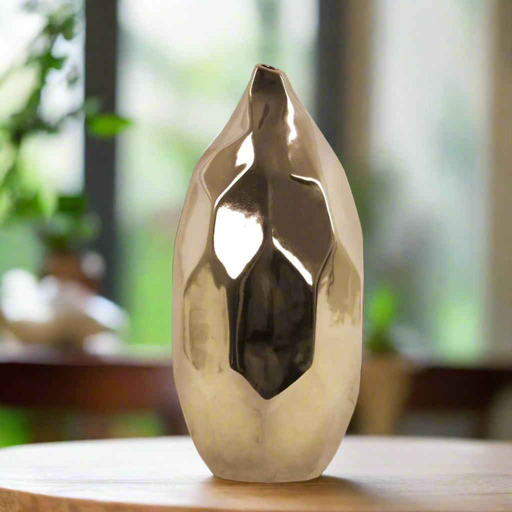 Tillee Ceramic Bellied Pattern Vase