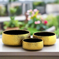 Zyros Hammered Ceramic Planter Set (Set of 3)