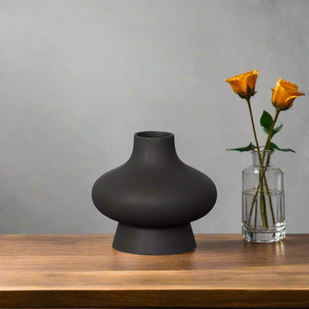 Ivy Ceramic Bellied Vase