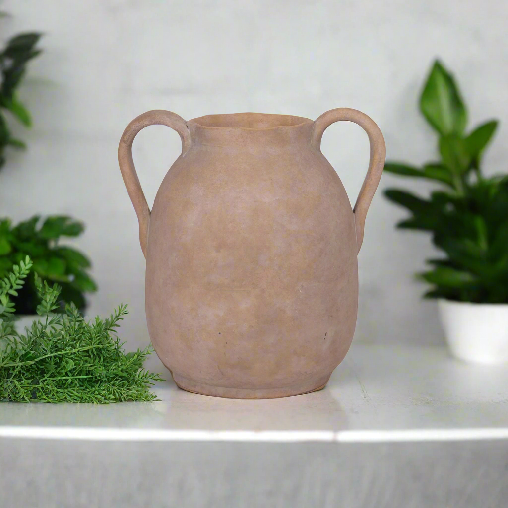 Edie Stoneware Vase with Handle