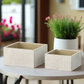 Calvian Terracotta Square Planter Set (Set of 2)