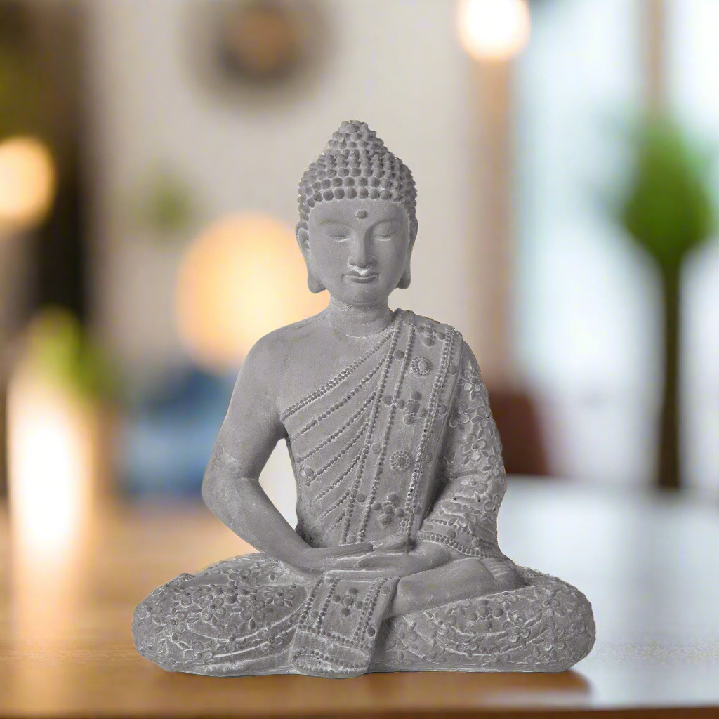 Amadee Cement Meditating Buddha Figurine