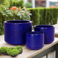 Beyora Blue Ceramic Planter Set (Set of 3)
