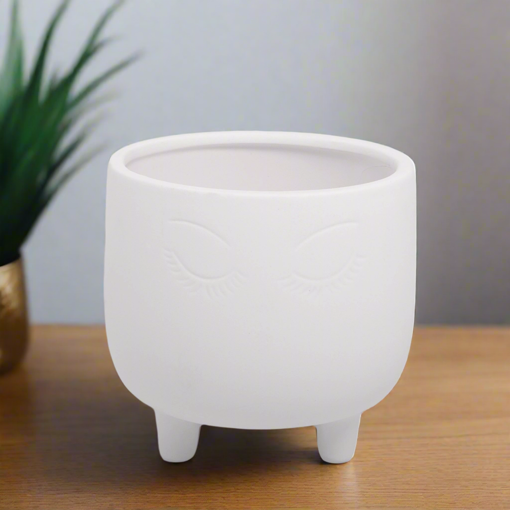 Zelda Ceramic Footed Round Pot