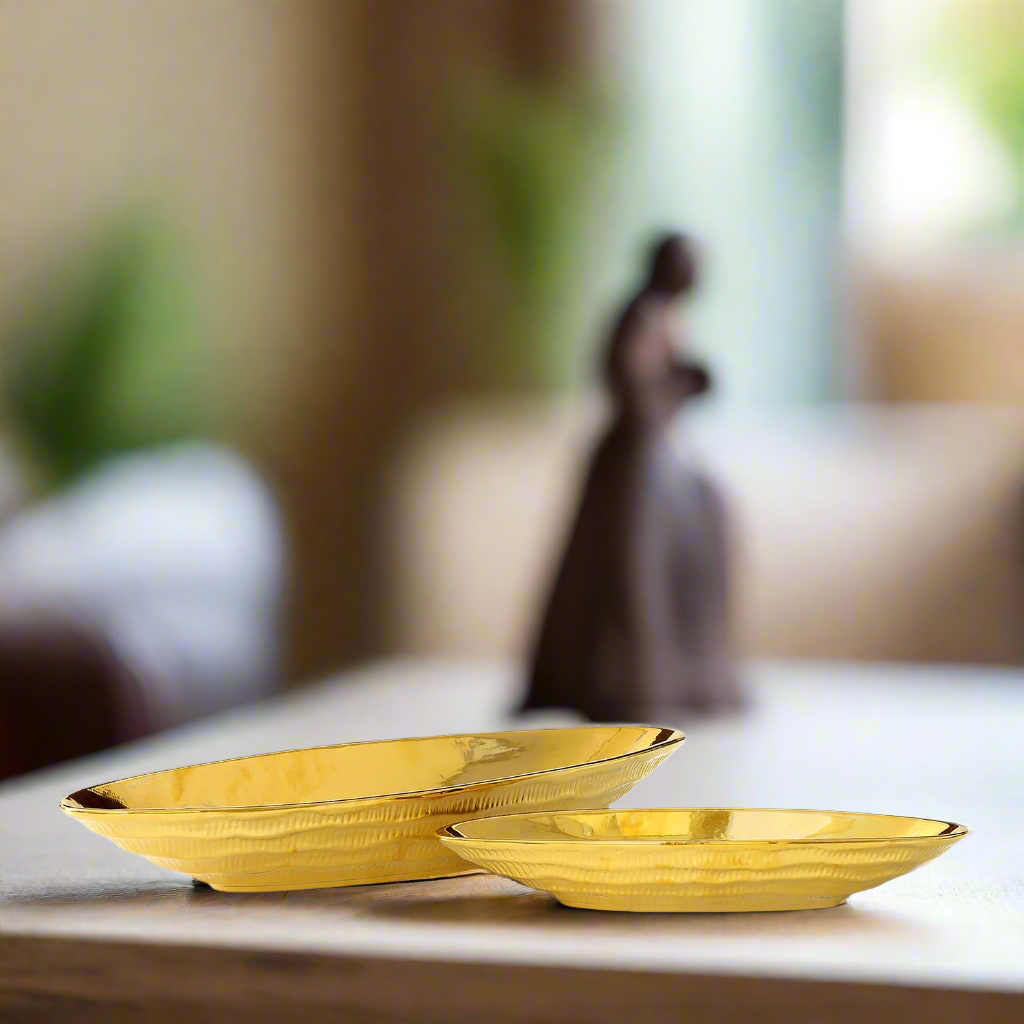 Ariyah Ceramic Boat Shape Decor  (Set of 2)