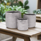 Perla Ceramic Round Planter Set (Set of 3)