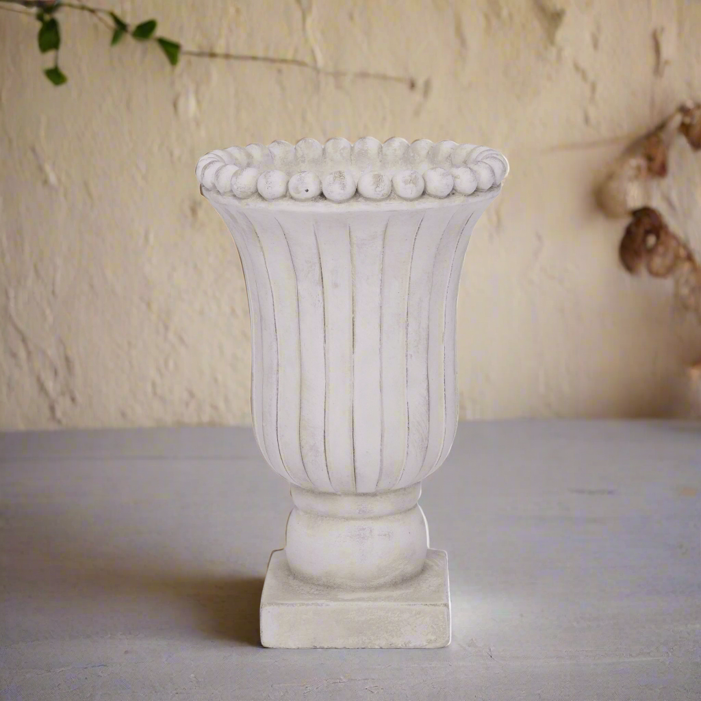 Lenora Cement Urn Planter