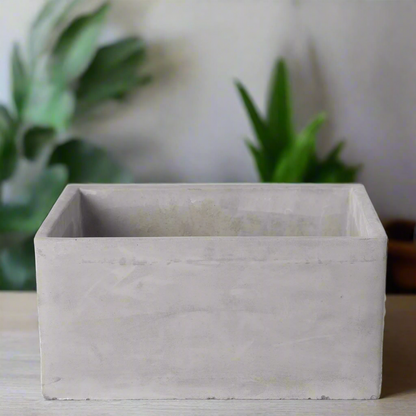 Glenda Cement Square Pot