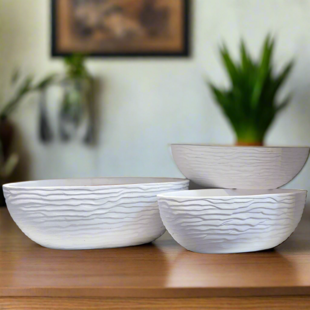 Gladys Boat Shape Planter Set (Set of 3)