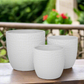 Faye Ceramic Round Planter Set (Set of 3)