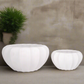 Brixton White Stoneware Planter Set (Set of 2)
