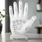 Astora Ceramic Right Hand Figurine with Astro Palmistry Design