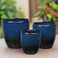 Harvella Irregular Rim Ceramic Planter Set (Set of 3)