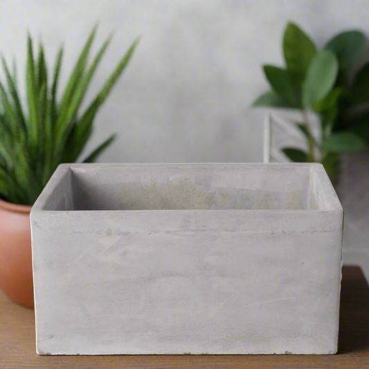 Glenda Cement Square Pot