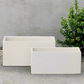 Zayre Rectangle Ceramic Planter Set (Set of 2)