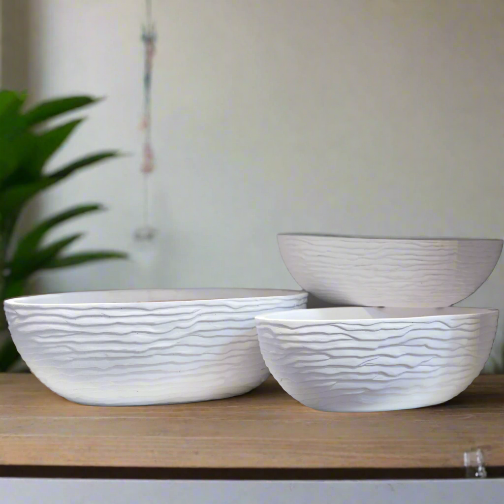 Gladys Boat Shape Planter Set (Set of 3)