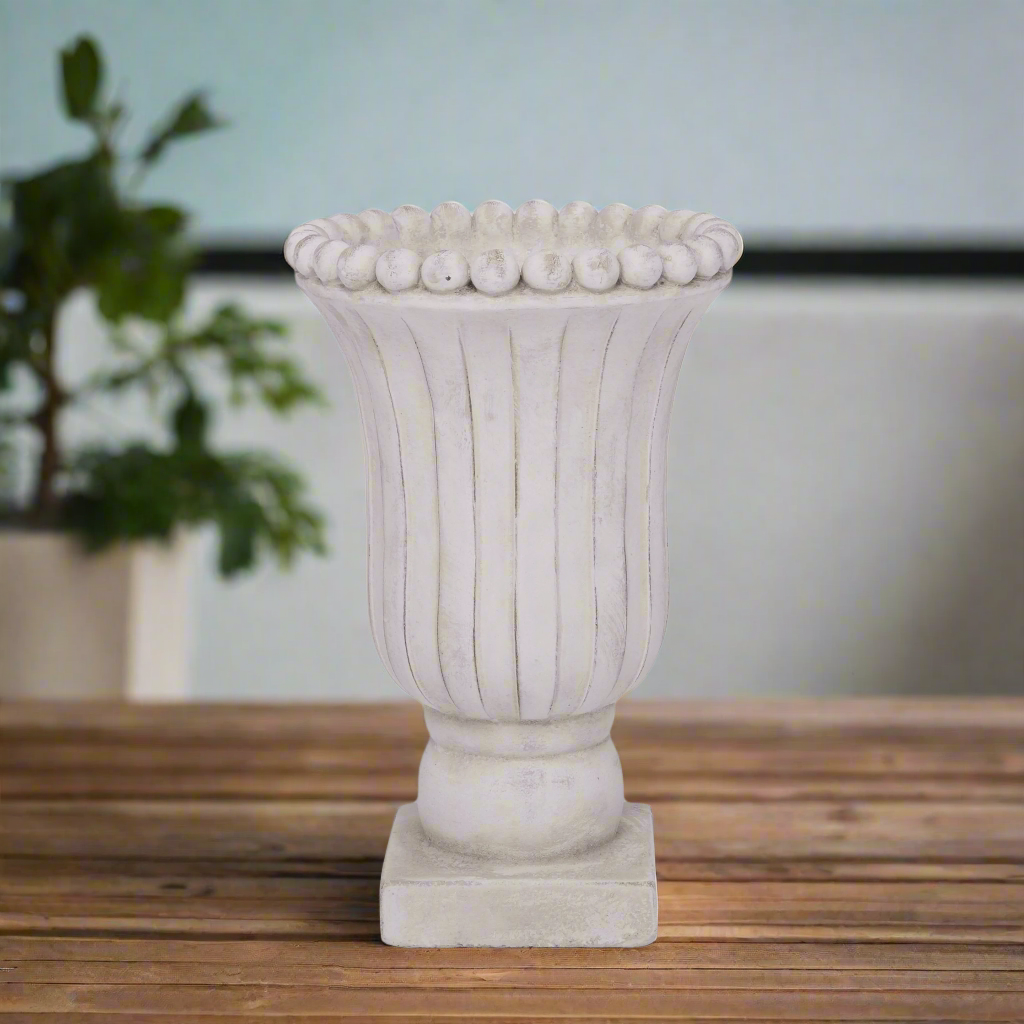 Lenora Cement Urn Planter