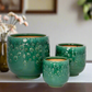Aven Blossom Ceramic Planter Set (Set of 3)