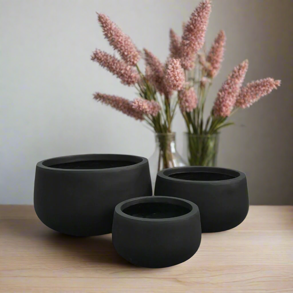 Nerik Fiber Clay Planter Set (Set of 3)