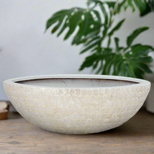 Hilda Capri Shell Boat Shape Planter