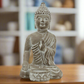 Kileigh Cement Buddha Figurine with Candle Holder