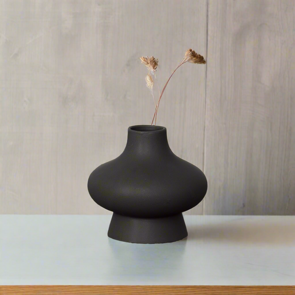 Ivy Ceramic Bellied Vase
