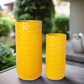 Cevira Tall Dash Line Ceramic Planter Set (Set of 2)