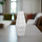 Dallyn Ceramic Rounded Bellied Vase with Round Lip and Embossed Wave Design