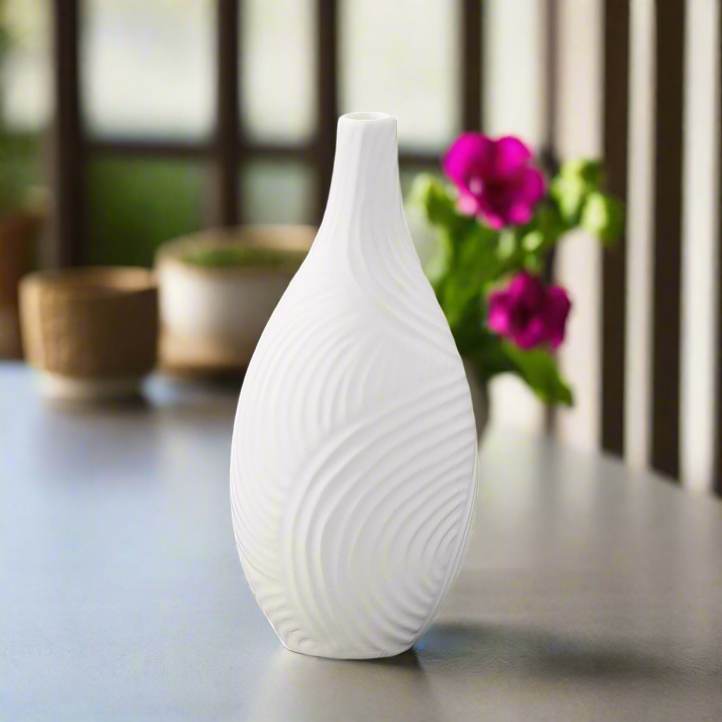 Tayah Ceramic Round Bellied Vase