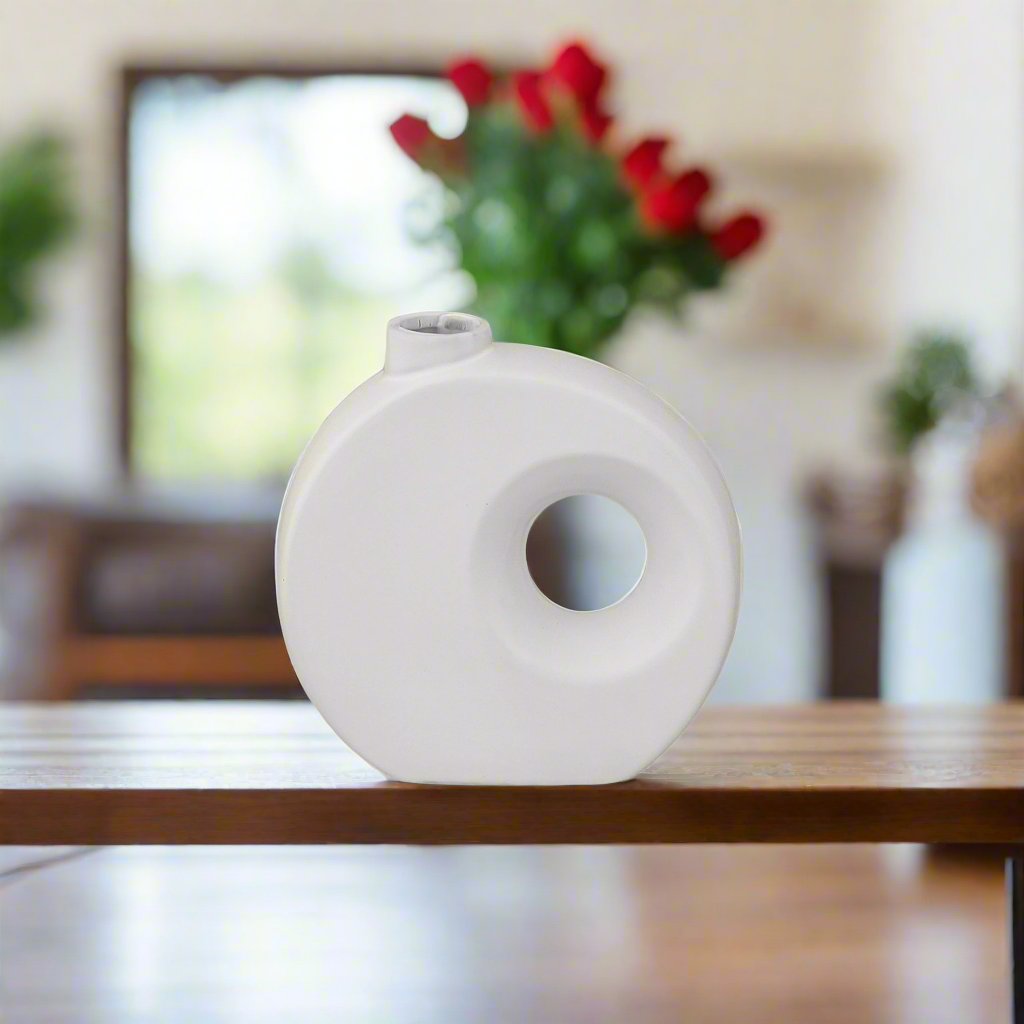 Betty Ceramic Oval Vase