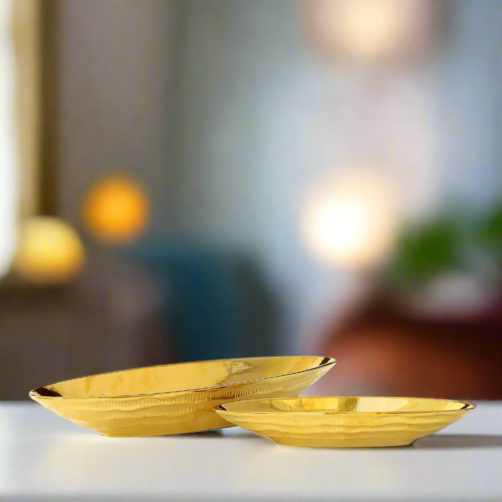 Ariyah Ceramic Boat Shape Decor  (Set of 2)