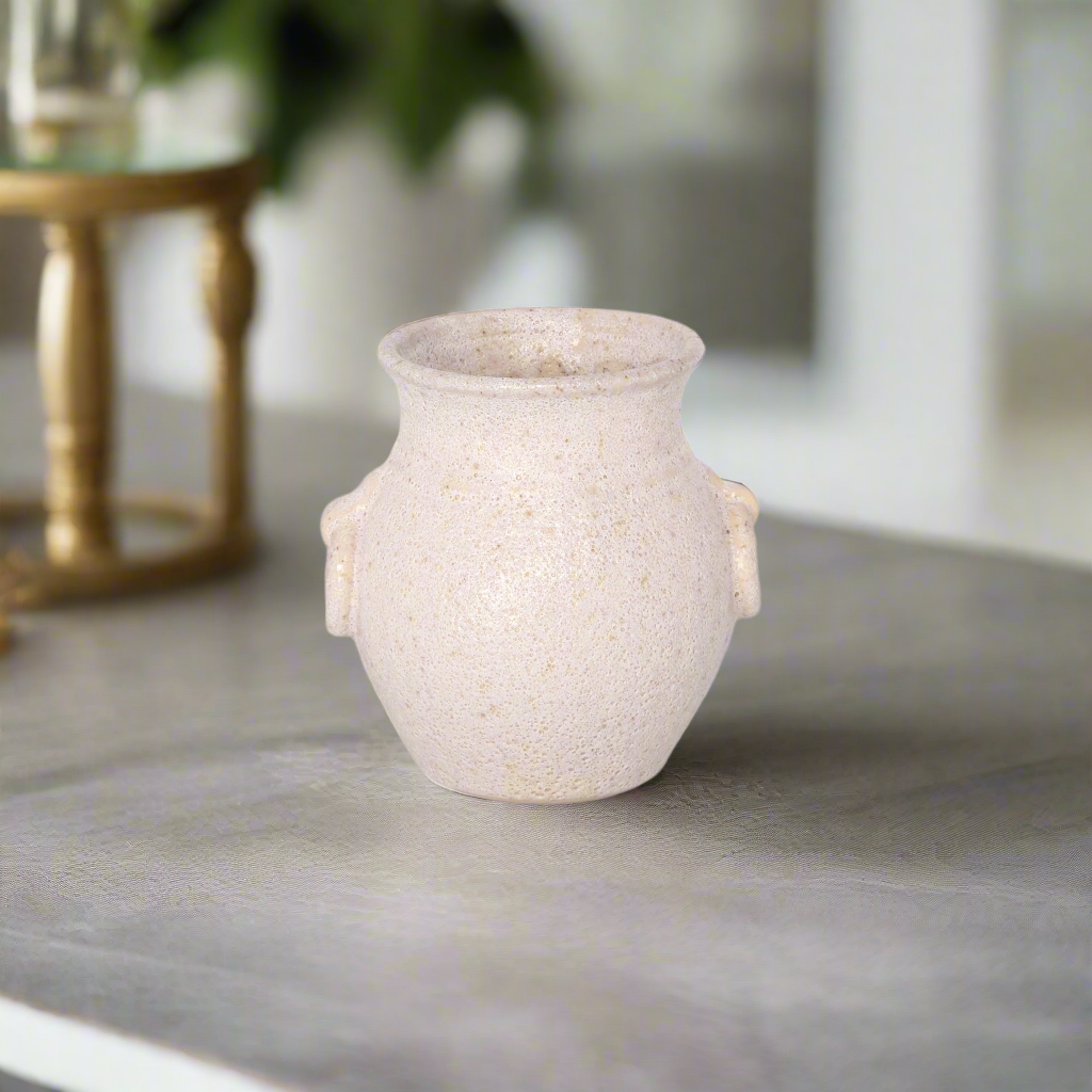 Blanche Ceramic Amphora Vase