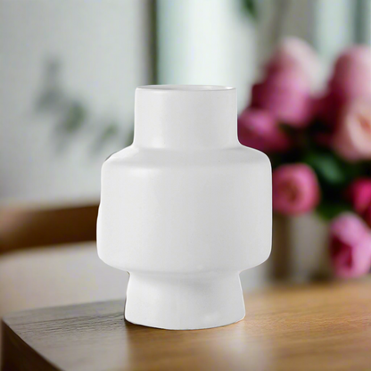 Zoey Ceramic Round Pipe Vase