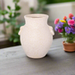 Blanche Ceramic Amphora Vase