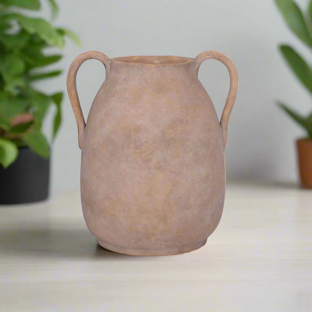 Edie Stoneware Vase with Handle